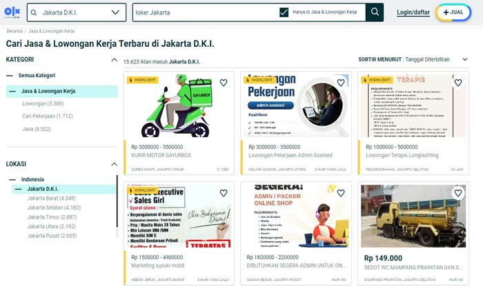 loker jakarta online