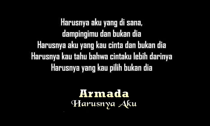 lirik lagu harusnya aku